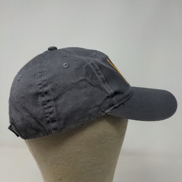 Port & Company Boy's Strapback Hat Gray Youth Embroidered W Logo - Picture 6 of 11